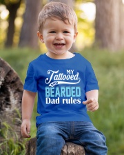 Tattooed and bearded Dad rules Youth T-Shirt lifestyle-youth-tshirt-front-4