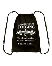 I Wanted To Go Jogging Drawstring Bag tile