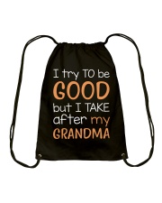 I try to be GOOD - Grandma Drawstring Bag tile
