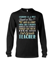 Stubborn As A Mule - 3rd Grade Teacher Long Sleeve Tee tile
