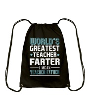World's Greatest Teacher Father Drawstring Bag tile