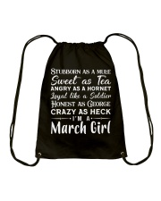 Stubborn As - March Girl Drawstring Bag tile
