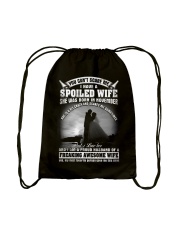 I Have A Spoiled Wife She Was Born In Nov Drawstring Bag tile