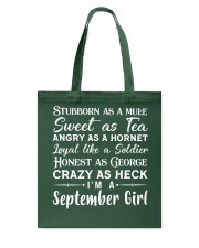 Stubborn As - September Girl Tote Bag tile