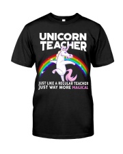 Unicorn Teacher - more Magical Classic T-Shirt front