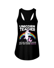 Unicorn Teacher - more Magical Ladies Flowy Tank tile