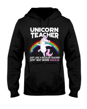 Unicorn Teacher - more Magical Hooded Sweatshirt tile