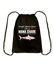 Forget Mama Bear I'm A Mama Shark Drawstring Bag tile