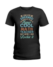 Super Cool Math Teacher Ladies T-Shirt tile