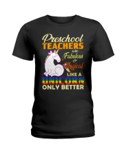 Preschool Teachers Like A Unicorn Ladies T-Shirt tile