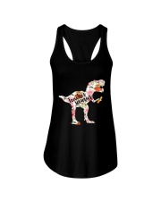 Teacher saurus flower Ladies Flowy Tank tile