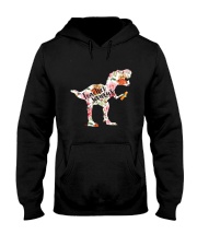 Teacher saurus flower Hooded Sweatshirt tile