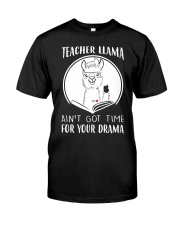 Teacher Llama Classic T-Shirt front
