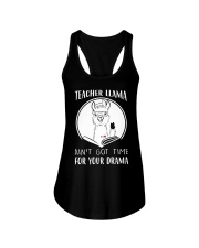 Teacher Llama Ladies Flowy Tank tile