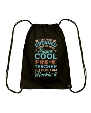 Super Cool Pre-K Teacher Drawstring Bag tile