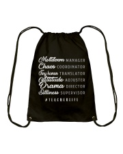 TEACHER LIFE Drawstring Bag tile