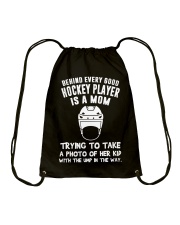 Behind every good Hockey player Drawstring Bag tile
