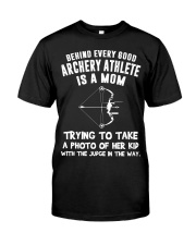 Behind every good Archery athlete Classic T-Shirt front
