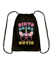 Sixth Grade Cutie - Unicorn Drawstring Bag tile