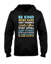 Be kind work hard stay humble smile often Hooded Sweatshirt tile