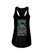 Super Cool Spanish Teacher Ladies Flowy Tank tile