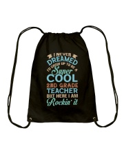 Super Cool 2nd Grade Teacher Drawstring Bag tile