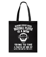 Behind every good Baseball player Tote Bag tile