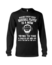 Behind every good Baseball player Long Sleeve Tee tile