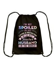 BEST TEACHER HUSBAND Drawstring Bag tile