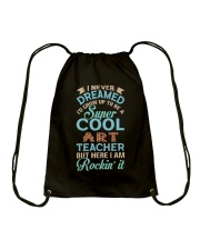 Super Cool Art Teacher Drawstring Bag tile