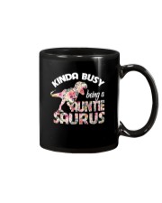 Kinda busy being a Auntie saurus Mug tile