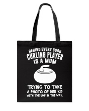 Behind every good Curling player Tote Bag tile