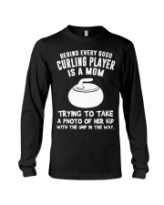 Behind every good Curling player Long Sleeve Tee tile