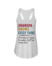 Grandpa knows everything If he doesn't know Ladies Flowy Tank thumbnail