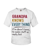 Grandpa knows everything If he doesn't know Youth T-Shirt thumbnail