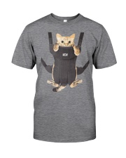 cat in a baby carrier Classic T-Shirt front