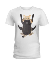 cat in a baby carrier Ladies T-Shirt thumbnail