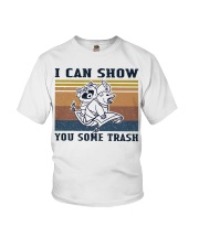 Show You Some Trash Raccoon Retro Navy Youth T-Shirt thumbnail