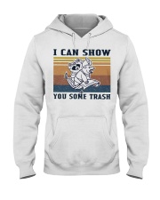 Show You Some Trash Raccoon Retro Navy Hooded Sweatshirt thumbnail