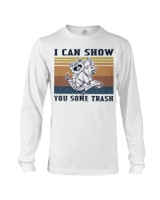Show You Some Trash Raccoon Retro Navy Long Sleeve Tee thumbnail
