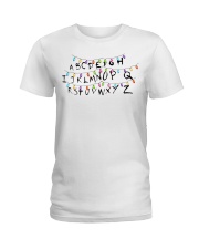 ABC Christmas Lights Ladies T-Shirt thumbnail