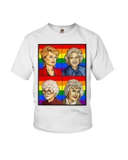 Rainbow Flag Golden Friend Girls LGBT Pride Youth T-Shirt thumbnail