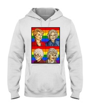 Rainbow Flag Golden Friend Girls LGBT Pride Hooded Sweatshirt thumbnail
