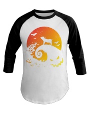 Scary Halloween Pig Baseball Tee thumbnail