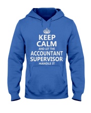 Accountant Supervisor Keep Calm Hooded Sweatshirt front