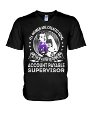 Account Payable Supervisor Become V-Neck T-Shirt thumbnail
