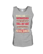 Package Handler - What I do Job Title Unisex Tank thumbnail