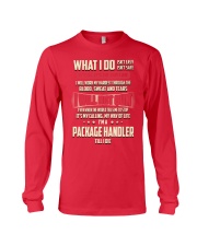 Package Handler - What I do Job Title Long Sleeve Tee thumbnail