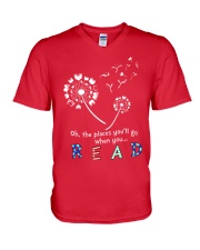 Oh the places you'll go when you read V-Neck T-Shirt thumbnail
