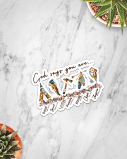 native god says you are Sticker - Single (Vertical) aos-sticker-single-vertical-lifestyle-front-06